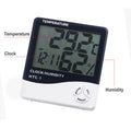 Thermomètre numérique LCD, hygromètre, testeur de température et d'humidité, Station météo, horloge pour Extension de cils