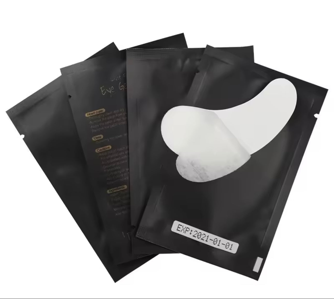 Patch hydrogel pour extensions de cils 50 paires